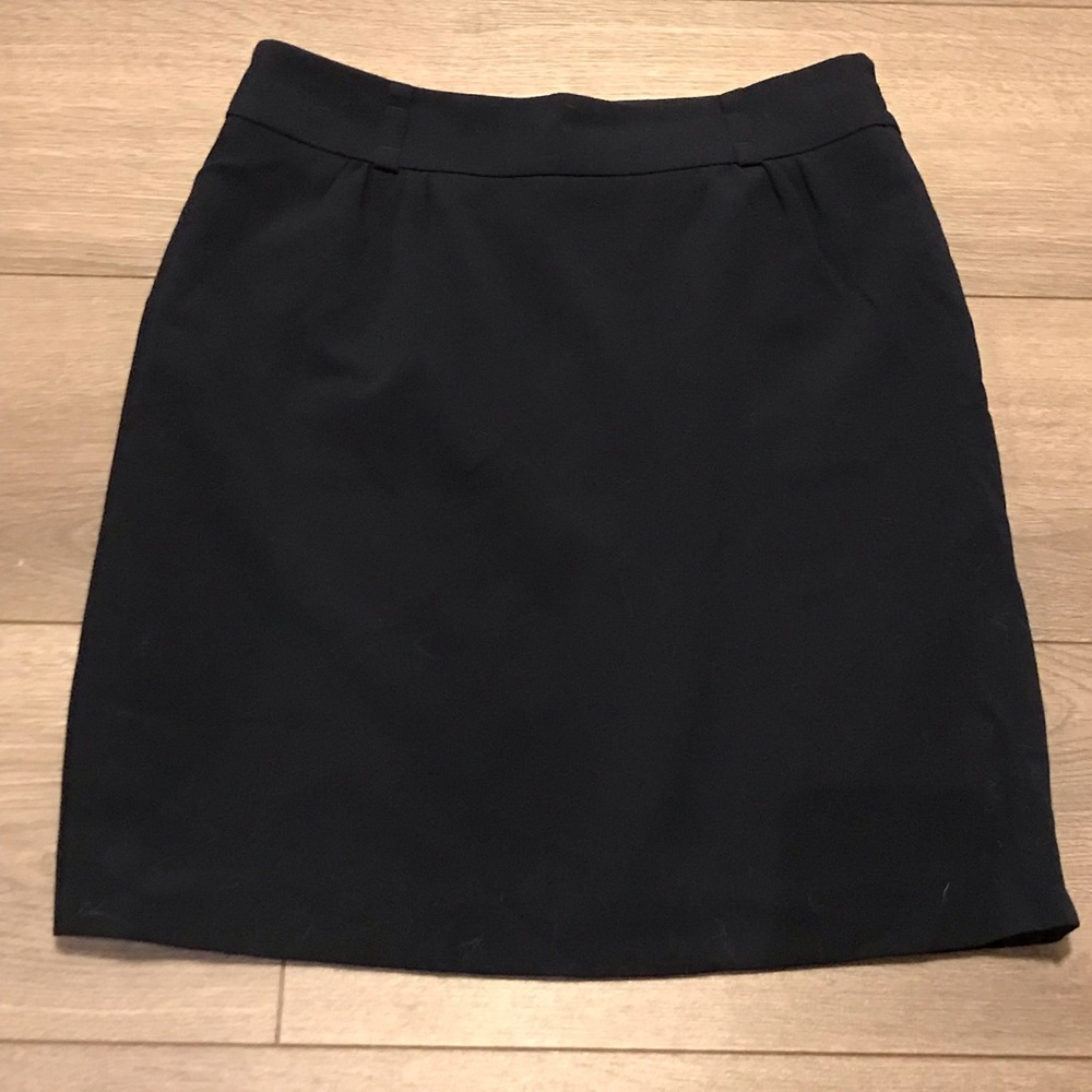 LOFT twill navy skirt